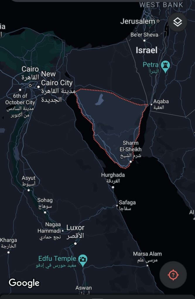 قوقل يحذف سيناء من الخرائط وغضب كبير في مصر قوقل يحذف سيناء من الخرائط وغضب كبير في مصر
