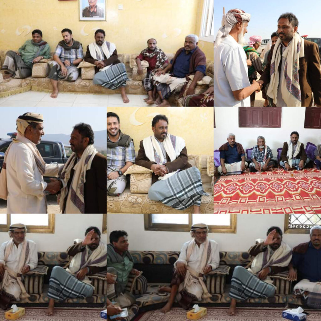 الشيخ بن حبريش يزور المقدم باقديم وعدد من أسر الشهداء الشيخ بن حبريش يزور المقدم باقديم وعدد من أسر الشهداء