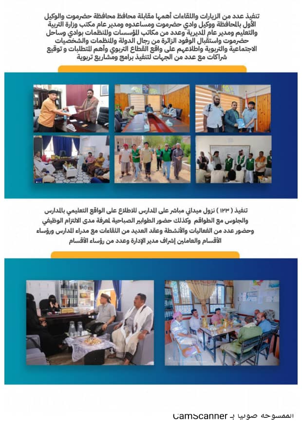 إدارة التربية والتعليم بمديرية القطن تصدر تقريرها السنوي للعام 2023م إدارة التربية والتعليم بمديرية القطن تصدر تقريرها السنوي للعام 2023م