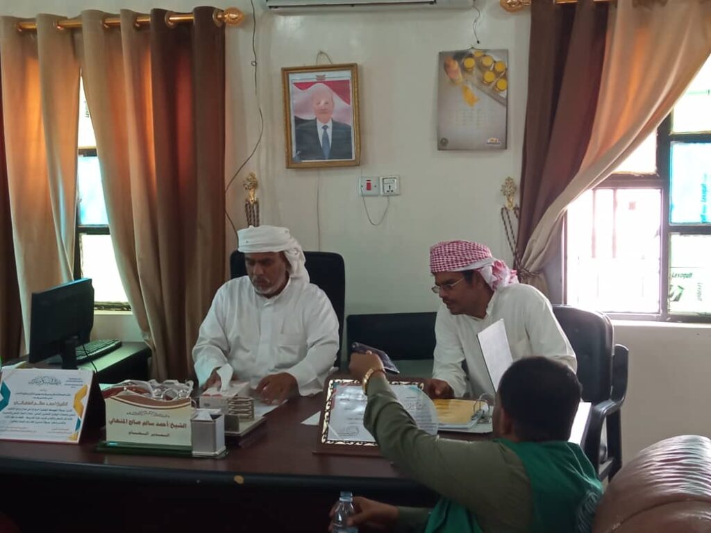 مدير عام مديرية رماه بحضرموت يلتقي ممثل مركز الملك سلمان للاعمال الانسانية ومندوب ائتلاف الخير مدير عام مديرية رماه بحضرموت يلتقي ممثل مركز الملك سلمان للاعمال الانسانية ومندوب ائتلاف الخير