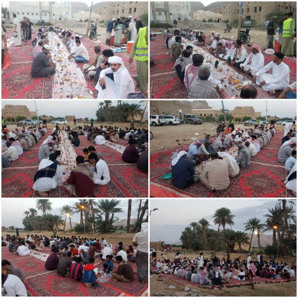 أهالي وأبناء منطقة بئرالمديني ببور م/ سيئون يقيمون الإفطار الجماعي السنوي الأول أهالي وأبناء منطقة بئرالمديني ببور م/ سيئون يقيمون الإفطار الجماعي السنوي الأول