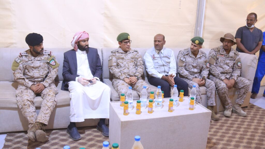 استفتاح مستشفى ميداني سعودي في ميناء الوديعة مقدم من قيادة القوات المشتركة استفتاح مستشفى ميداني سعودي في ميناء الوديعة مقدم من قيادة القوات المشتركة