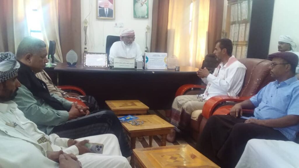 مدير عام مديرية رماه يستقبل وفدا من قيادة المجلس الانتقالي الجنوبي بحضرموت مدير عام مديرية رماه يستقبل وفدا من قيادة المجلس الانتقالي الجنوبي بحضرموت