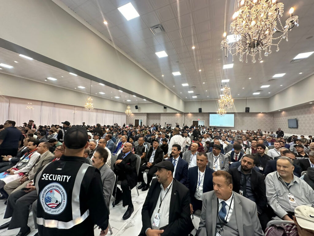 الرئيس الزُبيدي يشهد الحفل الذي أقامته الجالية الجنوبية في ولاية ميتشجين على شرف زيارته الثانية للولايات المتحدة الرئيس الزُبيدي يشهد الحفل الذي أقامته الجالية الجنوبية في ولاية ميتشجين على شرف زيارته الثانية للولايات المتحدة