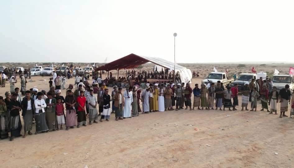 مخيم المشقاص يستقبل جموع من مقادمة ووجهاء وشباب قبائل ثعين مخيم المشقاص يستقبل جموع من مقادمة ووجهاء وشباب قبائل ثعين