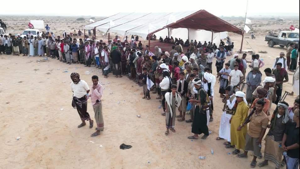 مخيم المشقاص يستقبل جموع من مقادمة ووجهاء وشباب قبائل ثعين مخيم المشقاص يستقبل جموع من مقادمة ووجهاء وشباب قبائل ثعين