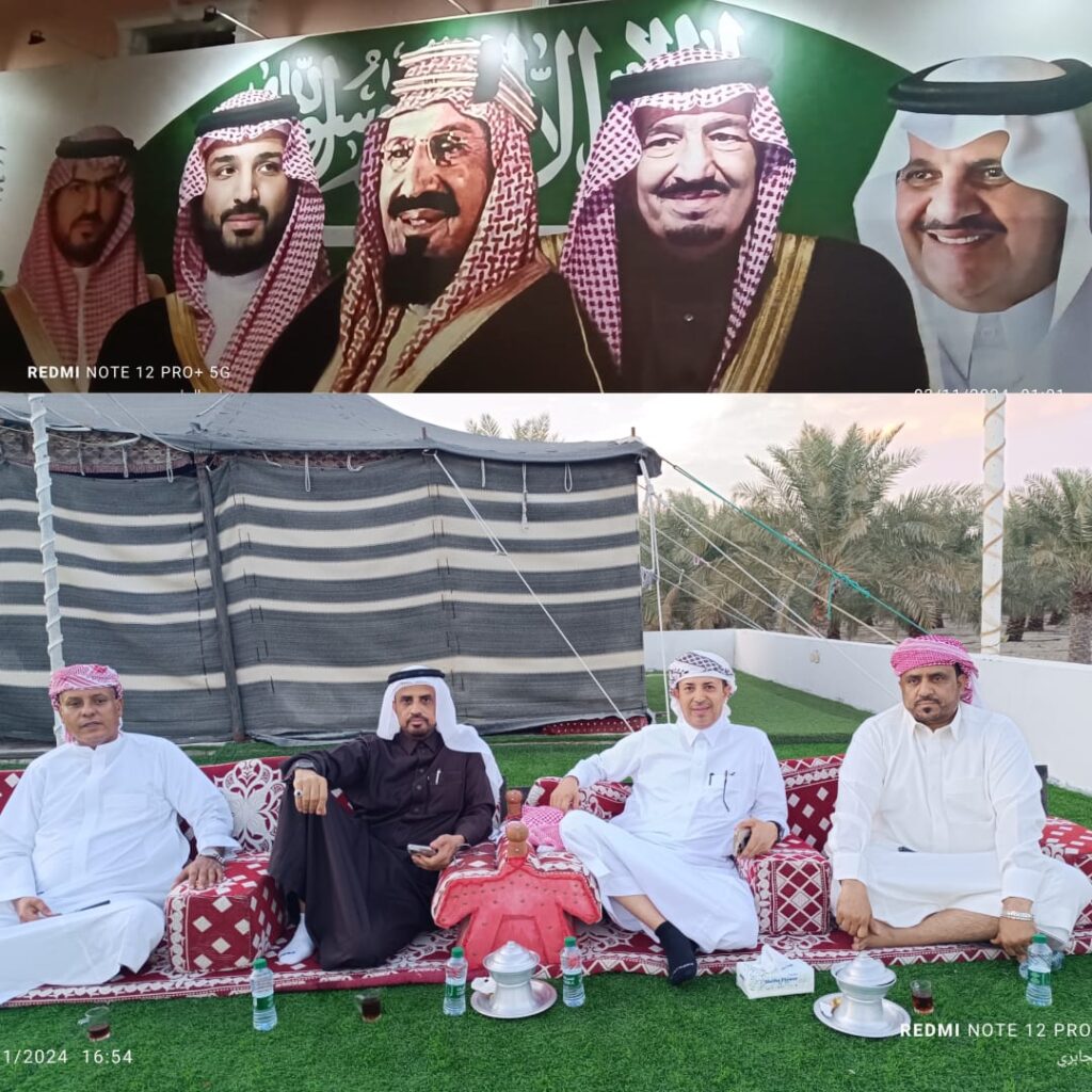 الصحفي الجابري في ضيافة الشيخ سعيد بن عساله في قصره العامر بمدينة الدمام الصحفي الجابري في ضيافة الشيخ سعيد بن عساله في قصره العامر بمدينة الدمام