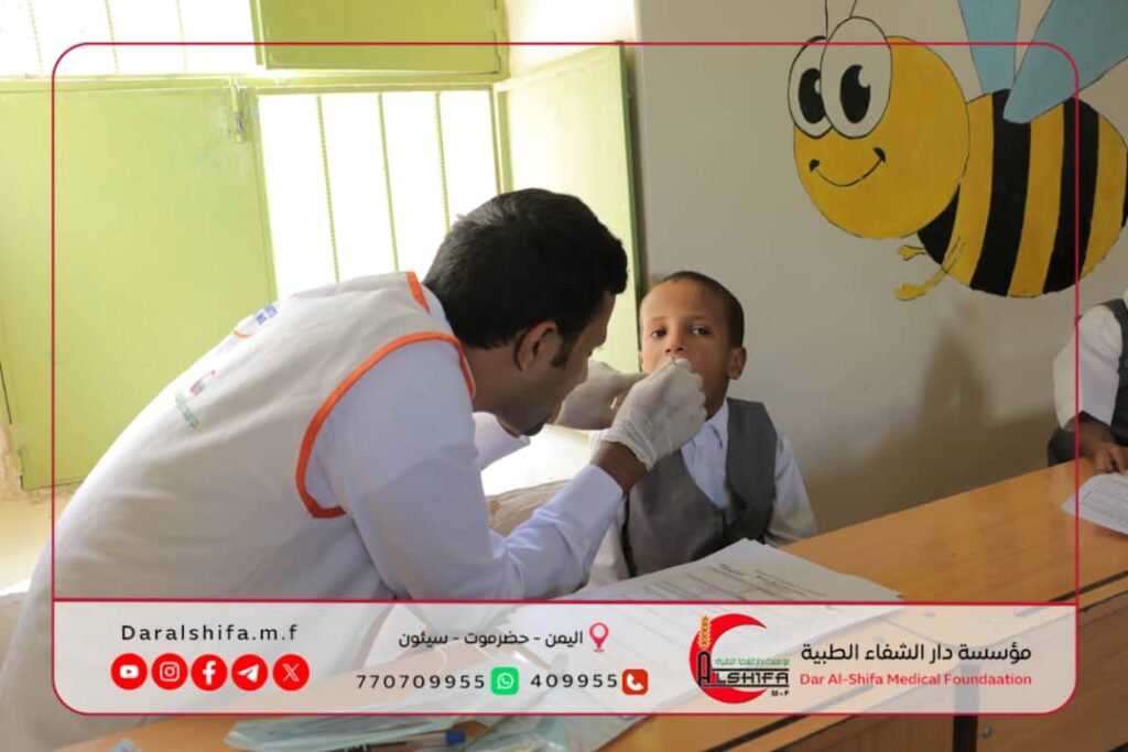 بمناسبة اليوم العالمي للطفل ..متطوعو دار الشفاء في نزول طبي توعوي إلى روضة الطفل بتاربة. بمناسبة اليوم العالمي للطفل ..متطوعو دار الشفاء في نزول طبي توعوي إلى روضة الطفل بتاربة.