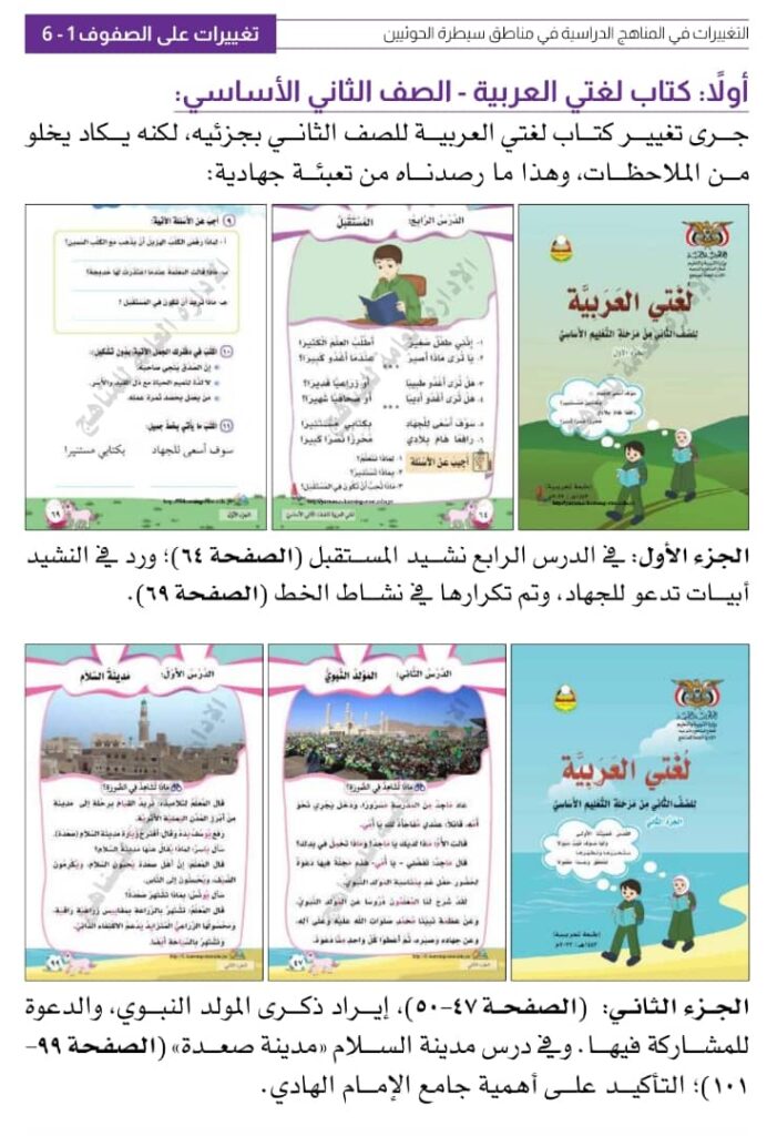 تغيير المليشيا الحوثية للمناهج وخطر عودة الف عام من حروب اليمنيين مع السلالة تغيير المليشيا الحوثية للمناهج وخطر عودة الف عام من حروب اليمنيين مع السلالة