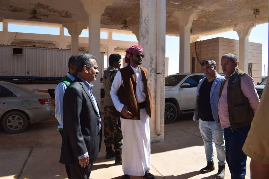 تنفيذًا لتوجيهات المحافظ .. الوكيل باصريح يتفقد العمل بمنفذ ميناء الوديعة البري تنفيذًا لتوجيهات المحافظ .. الوكيل باصريح يتفقد العمل بمنفذ ميناء الوديعة البري