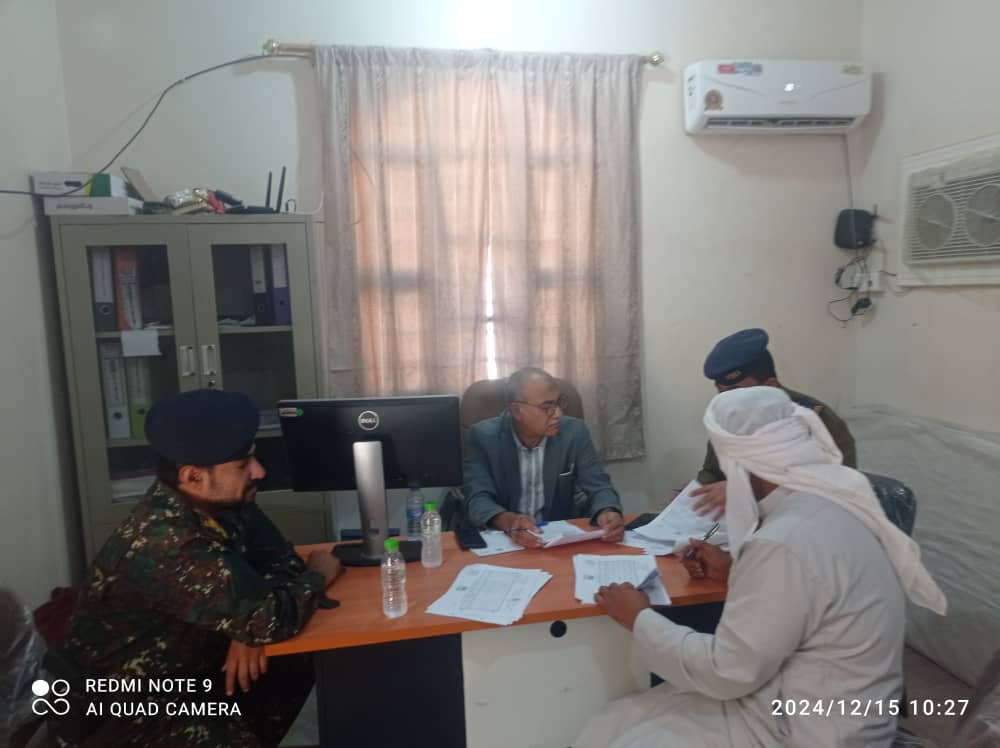 رئيس نيابة استئناف سيئون يتفقد احوال السجناء في السجن المركزي بسيئون ويؤكد البدء في إجراءات الافراج للذين مضو فترة ثلاثة ارباع المدة رئيس نيابة استئناف سيئون يتفقد احوال السجناء في السجن المركزي بسيئون ويؤكد البدء في إجراءات الافراج للذين مضو فترة ثلاثة ارباع المدة