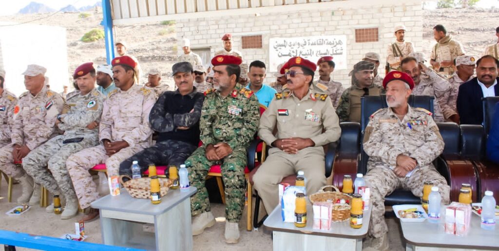 بحضور عضو هيئة الرئاسة للمجلس الإنتقالي وعمليات المنطقة الثانية"لواء بارشيد" يدشن المرحلة الأولى من العام التدريبي 2025 م "شاهد الصور" بحضور عضو هيئة الرئاسة للمجلس الإنتقالي وعمليات المنطقة الثانية"لواء بارشيد" يدشن المرحلة الأولى من العام التدريبي 2025 م "شاهد الصور"