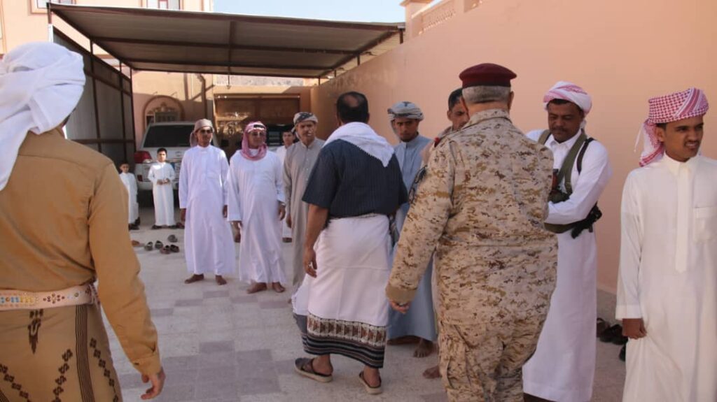 وكيل المحافظة يقدم واجب العزاء لمدير عام جهاز الامن القومي بوادي وصحراء حضرموت في وفاة والدته وكيل المحافظة يقدم واجب العزاء لمدير عام جهاز الامن القومي بوادي وصحراء حضرموت في وفاة والدته