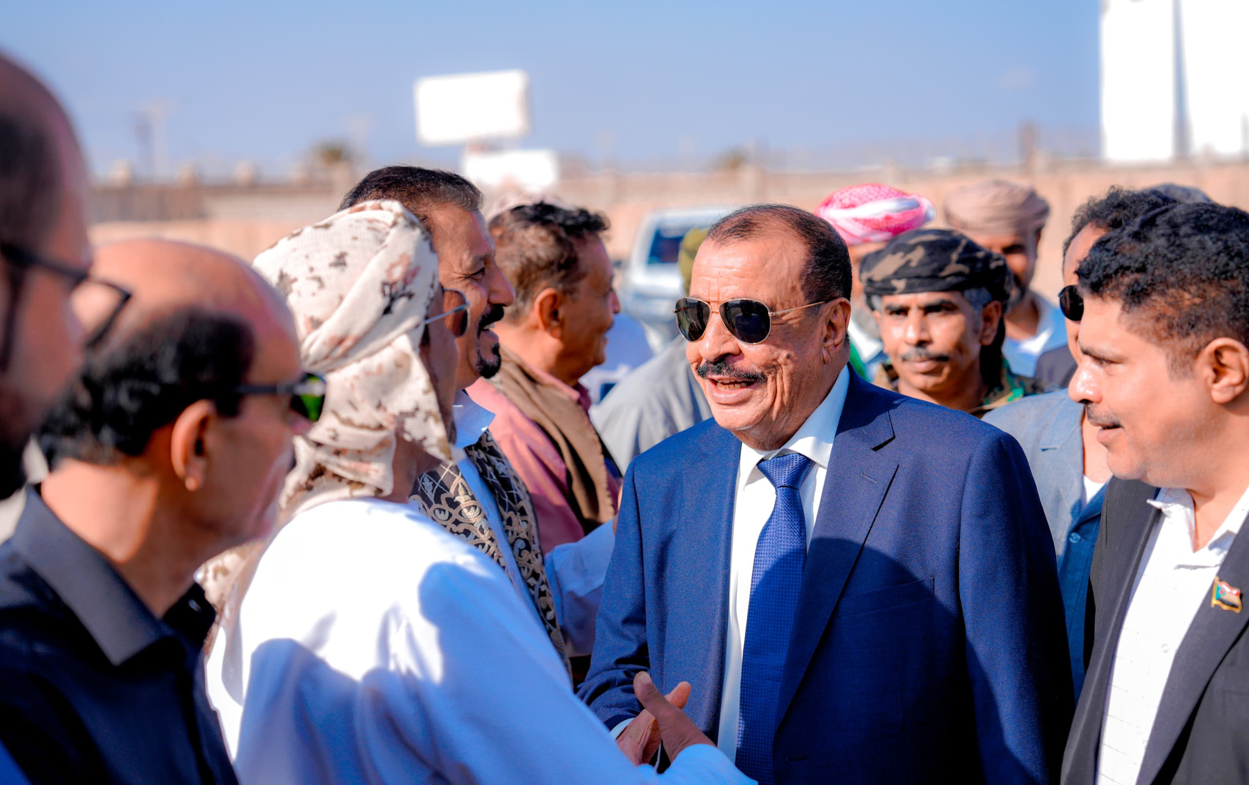 اللواء بن بريك يصل إلى المكلا اللواء بن بريك يصل إلى المكلا