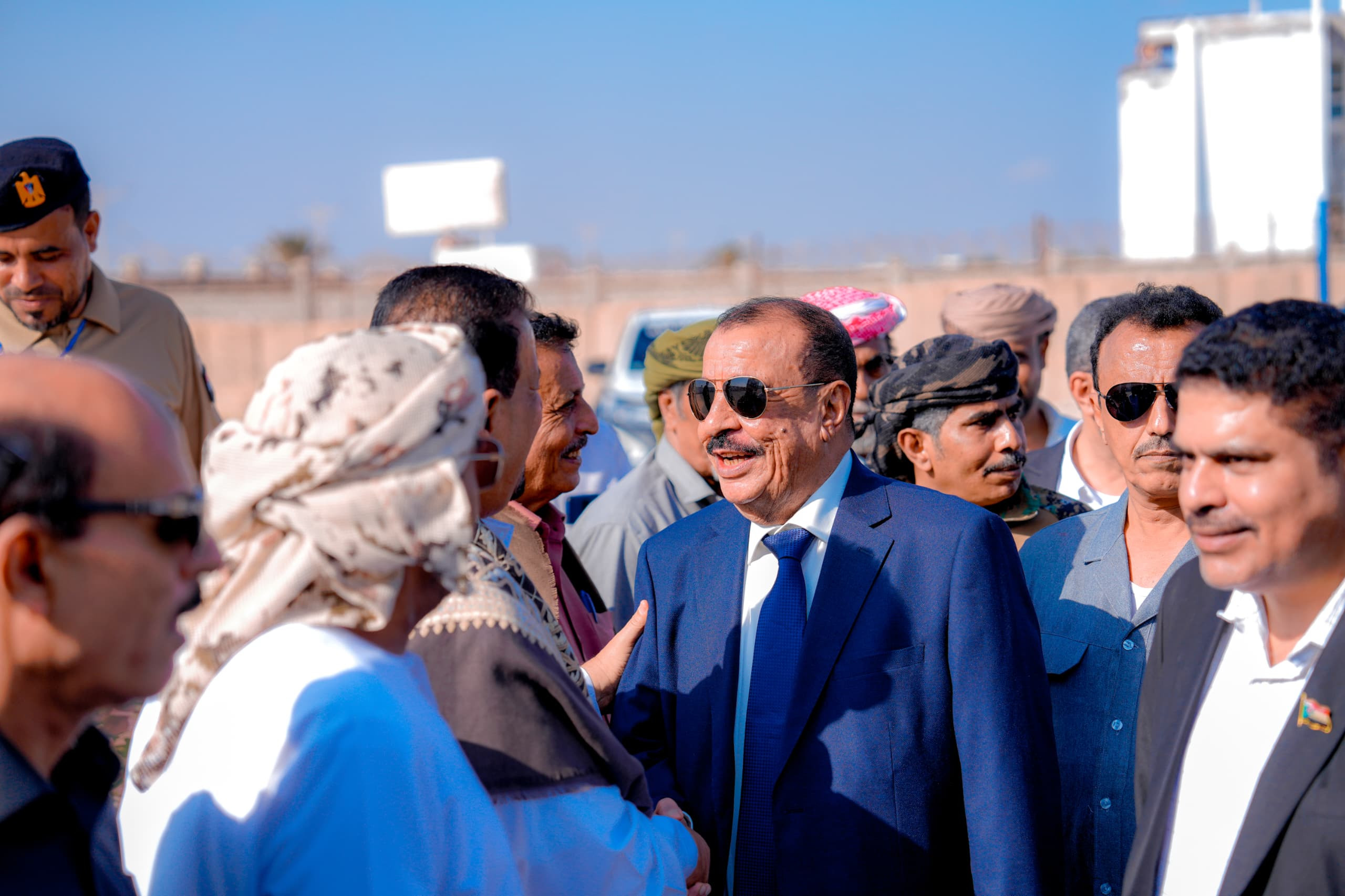 اللواء بن بريك يصل إلى المكلا اللواء بن بريك يصل إلى المكلا