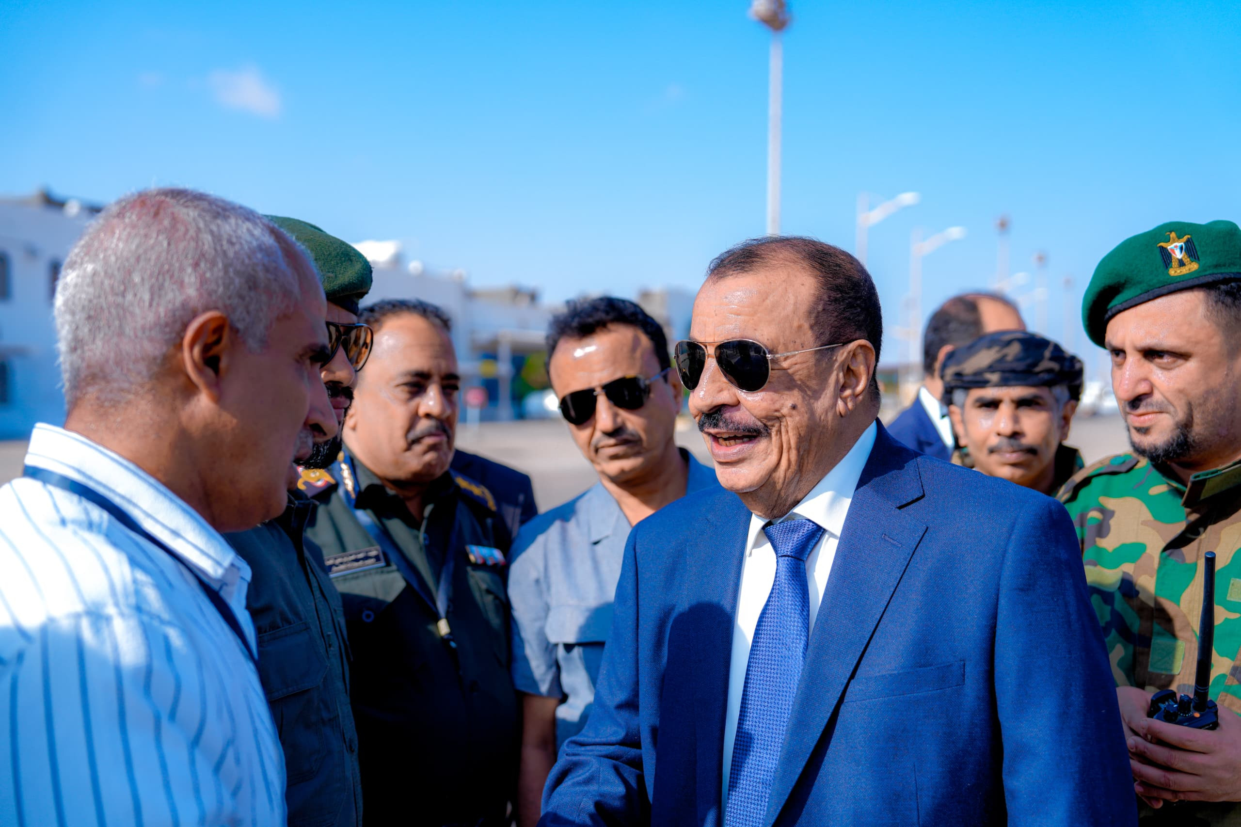 اللواء بن بريك يصل إلى المكلا اللواء بن بريك يصل إلى المكلا