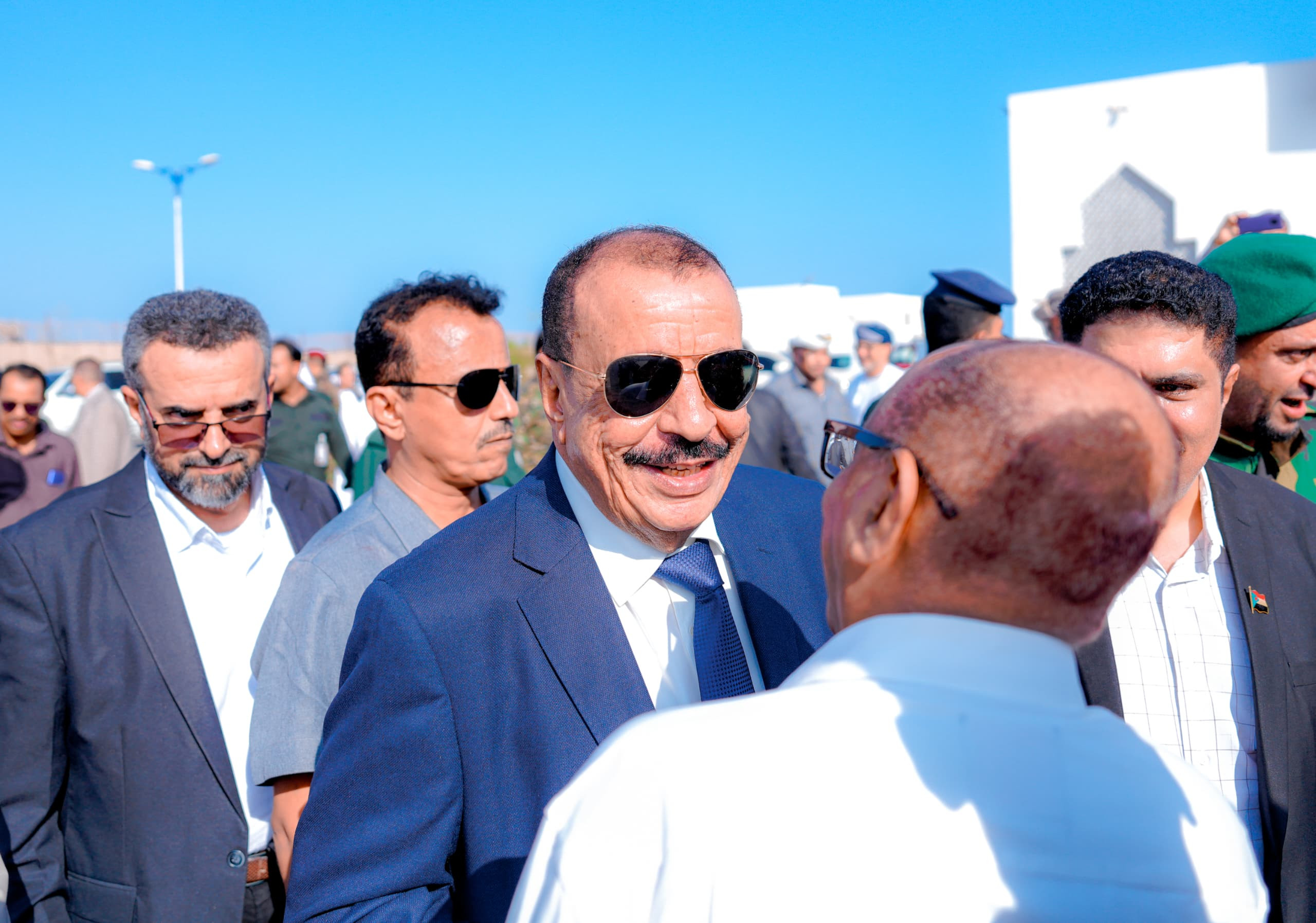 اللواء بن بريك يصل إلى المكلا اللواء بن بريك يصل إلى المكلا