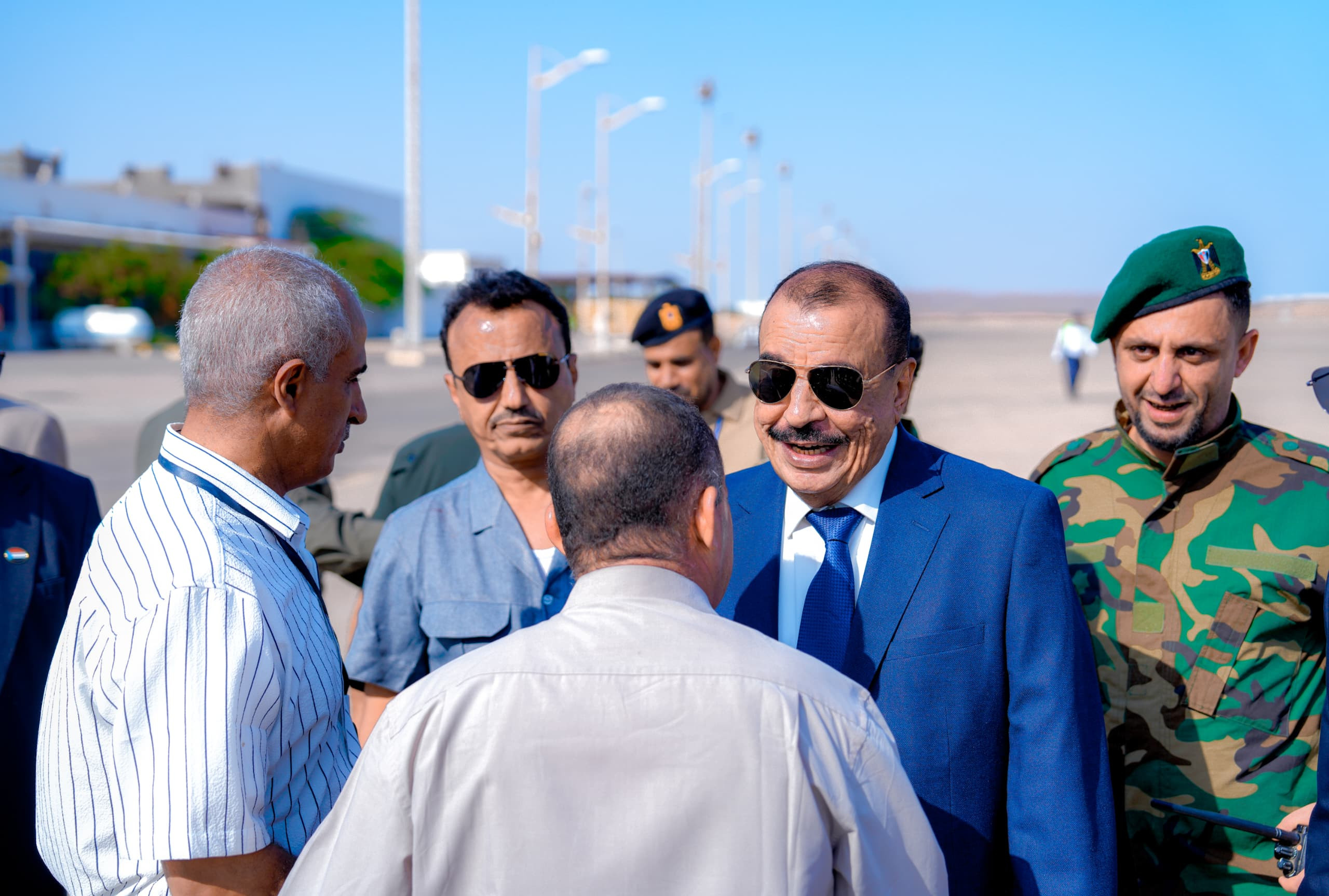 اللواء بن بريك يصل إلى المكلا اللواء بن بريك يصل إلى المكلا