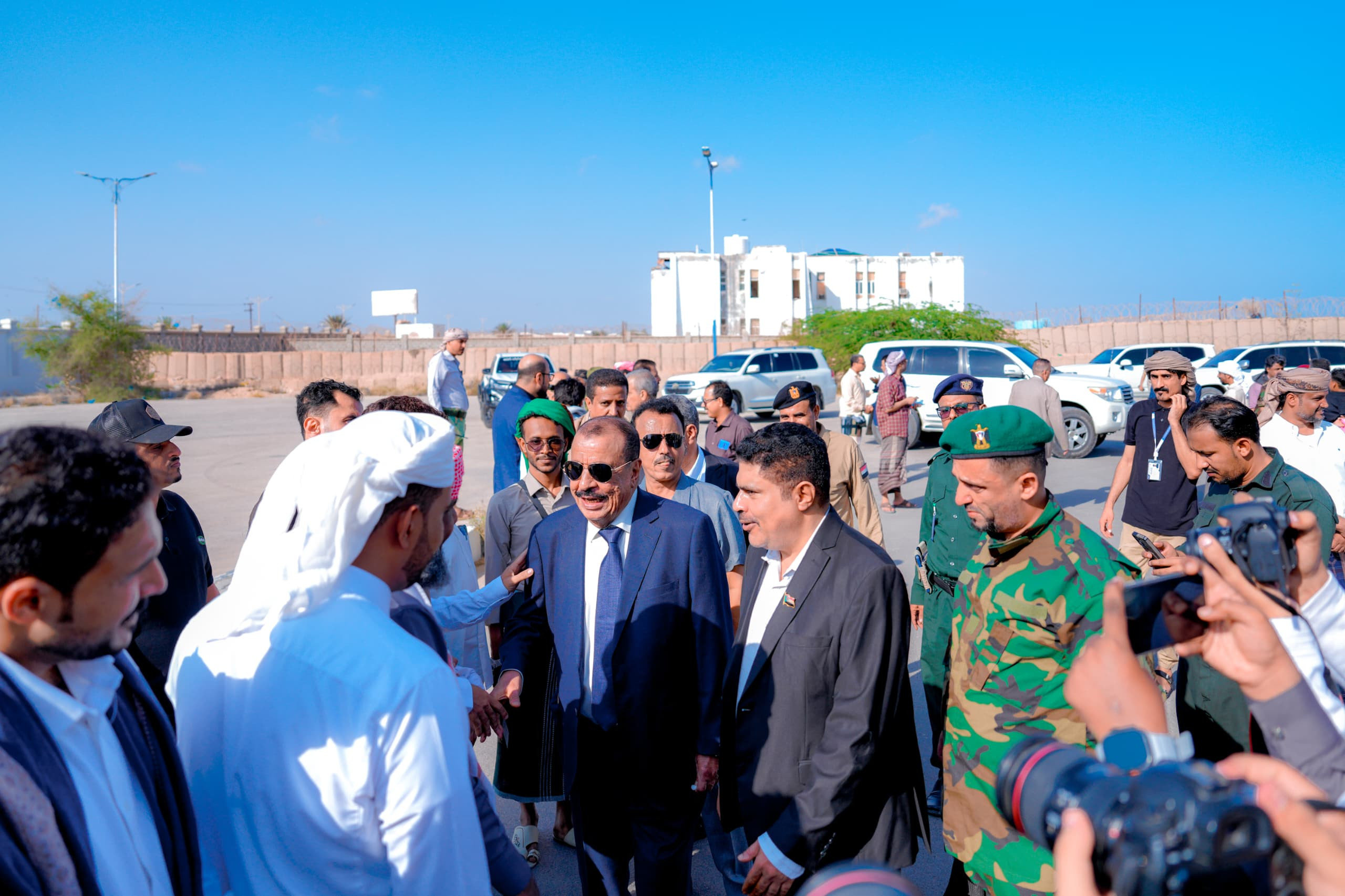 اللواء بن بريك يصل إلى المكلا اللواء بن بريك يصل إلى المكلا