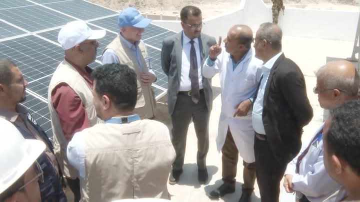 الأمين العام لمحلي حضرموت يدشّن مشروع تزويد مستشفى الشهيد رياض الجريري للحميات بنظام الطاقة الشمسية الأمين العام لمحلي حضرموت يدشّن مشروع تزويد مستشفى الشهيد رياض الجريري للحميات بنظام الطاقة الشمسية