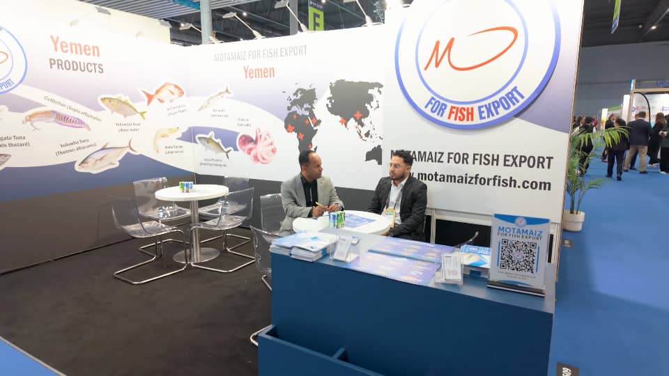 رئيس هيئة المصائد السمكية بالبحر العربي يشيد بالمشاركة الفاعلة للشركات اليمنية في معرض برشلونة للمنتوجات السمكية رئيس هيئة المصائد السمكية بالبحر العربي يشيد بالمشاركة الفاعلة للشركات اليمنية في معرض برشلونة للمنتوجات السمكية