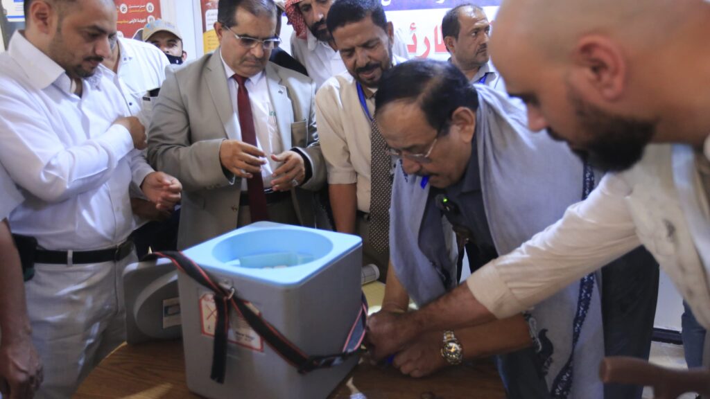 تدشين الجولة الثانية من الحملة الوطنية الطارئة للتحصين ضد شلل الأطفال بمأرب. تدشين الجولة الثانية من الحملة الوطنية الطارئة للتحصين ضد شلل الأطفال بمأرب.