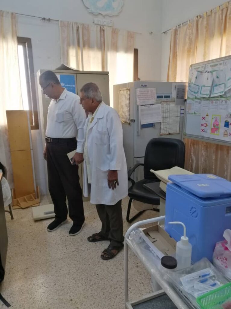 مدير مكتب الصحة والسكان بمديرية سيئون يقوم بزيارة المركز الصحي الإسعافي بتاربة مدير مكتب الصحة والسكان بمديرية سيئون يقوم بزيارة المركز الصحي الإسعافي بتاربة