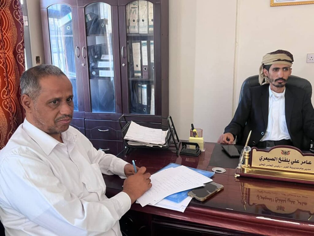 مدير عام مديرية العبر يستقبل مدير مكتب الصحة لمناقشة ترتيبات افتتاح مستشفى العبر ووضع خطة عمل للمرحلة القادمة مدير عام مديرية العبر يستقبل مدير مكتب الصحة لمناقشة ترتيبات افتتاح مستشفى العبر ووضع خطة عمل للمرحلة القادمة