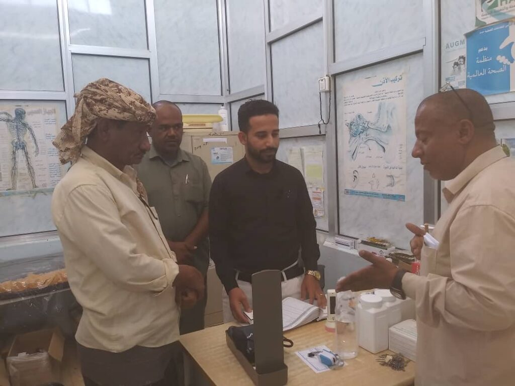 نائب مدير عام مكتب الصحة العامة والسكان بالوادي والصحراء يطلع على مستوى الخدمات الصحية بمديرية ساه نائب مدير عام مكتب الصحة العامة والسكان بالوادي والصحراء يطلع على مستوى الخدمات الصحية بمديرية ساه