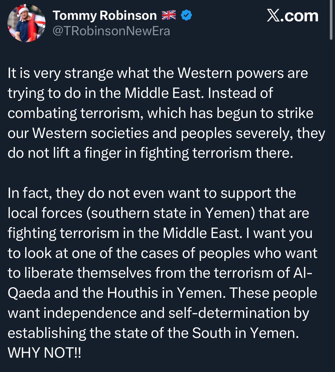 صحفي بريطاني شهير يدعو المجتمع الدولي إلى دعم حق الجنوب في تقرير مصيره وتمكين القوات الجنوبية من مكافحة الإرهــ اب - صحفي بريطاني شهير يدعو المجتمع الدولي إلى دعم حق الجنوب في تقرير مصيره وتمكين القوات الجنوبية من مكافحة الإرهــ اب -