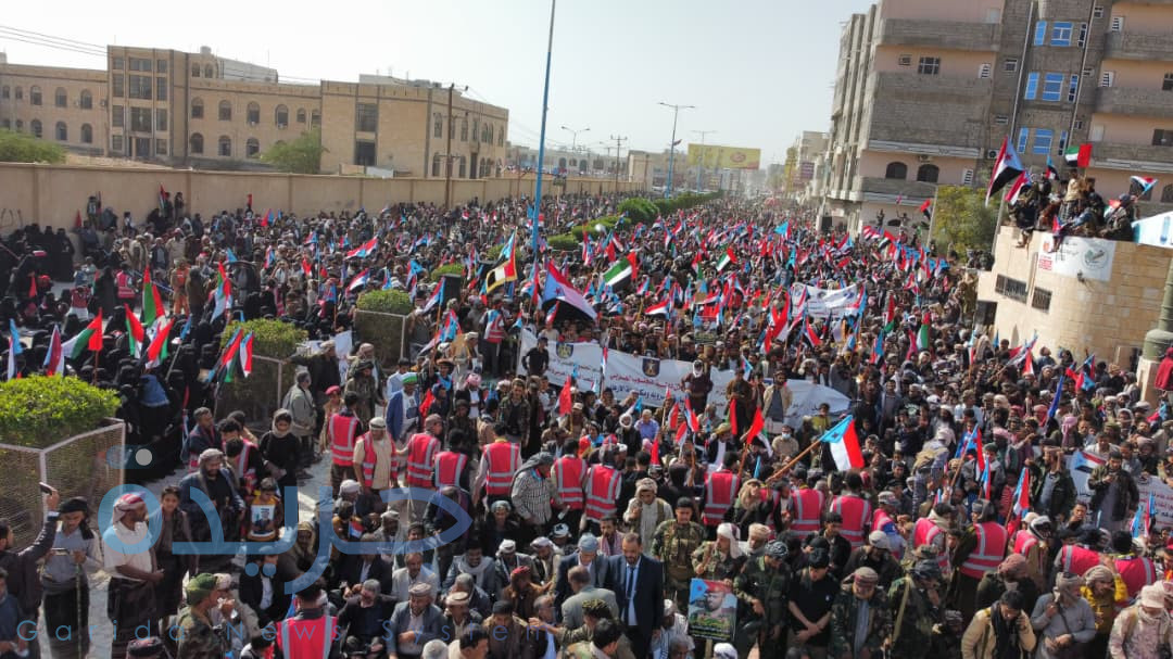 مليونية جماهيرية حاشدة في شبوة دعمًا للقوات المسلحة الجنوبية والمطالبة بإعلان دولة الجنوب العربي مليونية جماهيرية حاشدة في شبوة دعمًا للقوات المسلحة الجنوبية والمطالبة بإعلان دولة الجنوب العربي