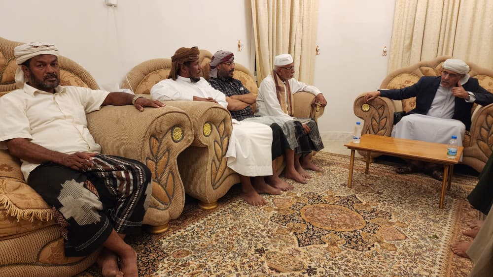 لقاء وطني يجمع رئاسة حاضرة حضرموت وكندة وقيادة المجلس الانتقالي عقب تحرير الوادي لقاء وطني يجمع رئاسة حاضرة حضرموت وكندة وقيادة المجلس الانتقالي عقب تحرير الوادي