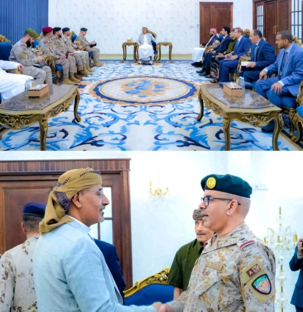 الرئيس الزُبيدي يستقبل قيادة القوات المشتركة لقوات التحالف العربي الرئيس الزُبيدي يستقبل قيادة القوات المشتركة لقوات التحالف العربي