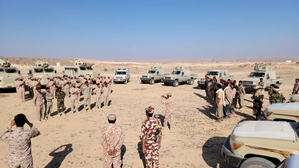 رئيس عمليات القيادة العامة لقوات حماية حضرموت يتفقد جاهزية قوة الدعم اللوجستي بمعسكر “نحب” رئيس عمليات القيادة العامة لقوات حماية حضرموت يتفقد جاهزية قوة الدعم اللوجستي بمعسكر “نحب”