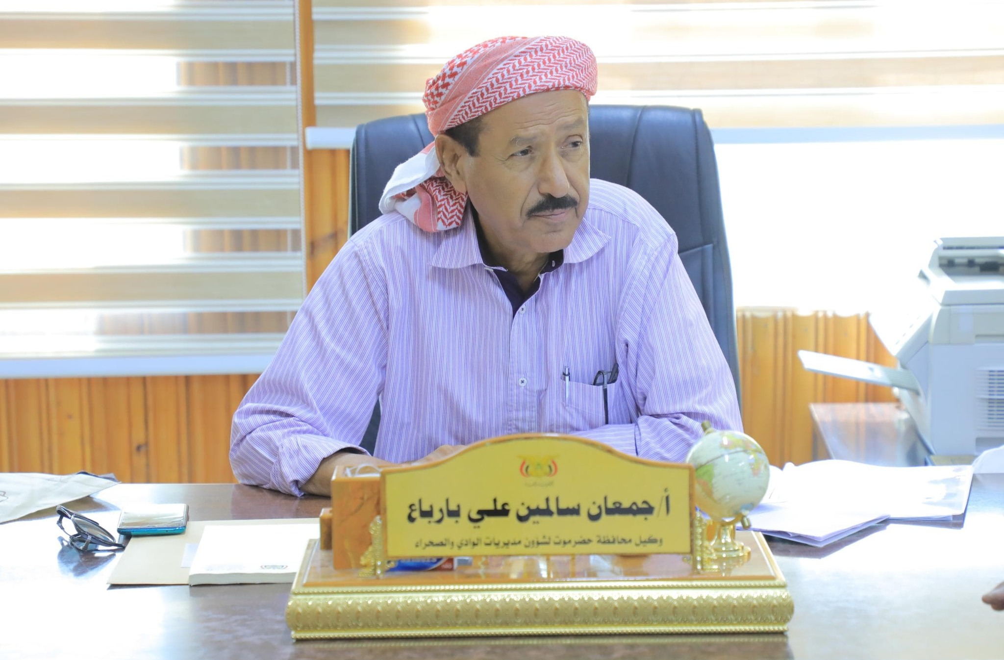 الوكيل بارباع يطّلع على سير العمل في جمرك منفذ الوديعة الوكيل بارباع يطّلع على سير العمل في جمرك منفذ الوديعة