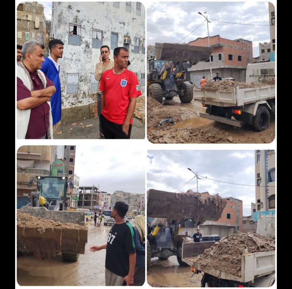 بتوجيهات عضو مجلس القيادة الرئاسي محافظ حضرموت الأستاذ سالم أحمد الخنبشي …الأشغال العامة بساحل حضرموت تباشر رفع مخلفات الأمطار ميدانياً بتوجيهات عضو مجلس القيادة الرئاسي محافظ حضرموت الأستاذ سالم أحمد الخنبشي …الأشغال العامة بساحل حضرموت تباشر رفع مخلفات الأمطار ميدانياً