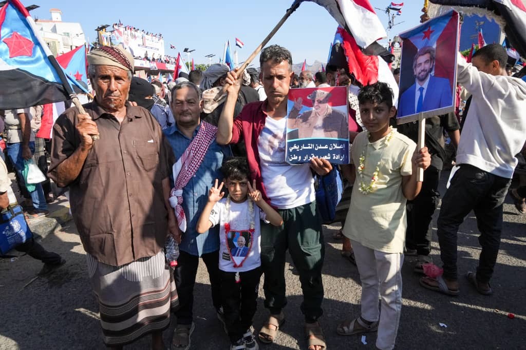 تأكيدا على مبدأ التفويض .. العاصمة عدن تشهد فعالية مليونية بمناسبة الذكرى الـ9 للتفويض الشعبي للرئيس الزُبيدي تأكيدا على مبدأ التفويض .. العاصمة عدن تشهد فعالية مليونية بمناسبة الذكرى الـ9 للتفويض الشعبي للرئيس الزُبيدي
