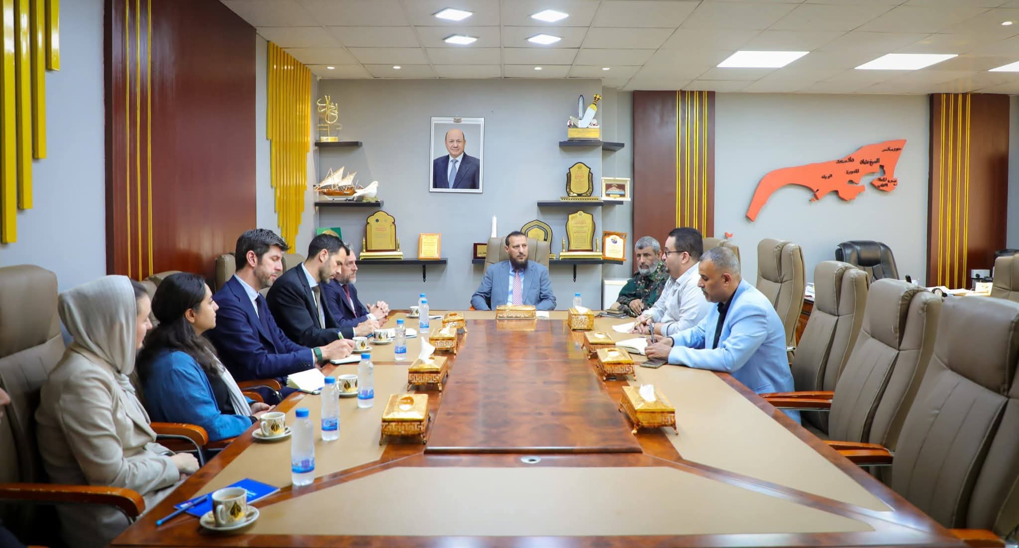 محافظ العاصمة عدن يستقبل بعثة الاتحاد الأوروبي ويؤكد أهمية تعزيز الشراكة التنموية محافظ العاصمة عدن يستقبل بعثة الاتحاد الأوروبي ويؤكد أهمية تعزيز الشراكة التنموية