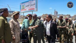اللواء الجمالي يزور قيادة الأمن الوطني بيافع ويشيد بمستوى الجاهزية والانضباط والجهود الأمنية المبذولة - اللواء الجمالي يزور قيادة الأمن الوطني بيافع ويشيد بمستوى الجاهزية والانضباط والجهود الأمنية المبذولة -