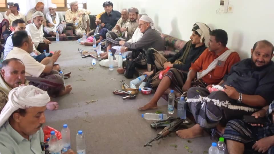 بتكليف من الرئيس الزُبيدي .. قيادات من المجلس الانتقالي تؤدي واجب العزاء لأسرة الرئيس عبدربه منصور هادي في مسقط رأسه بمديرية الوضيع بتكليف من الرئيس الزُبيدي .. قيادات من المجلس الانتقالي تؤدي واجب العزاء لأسرة الرئيس عبدربه منصور هادي في مسقط رأسه بمديرية الوضيع