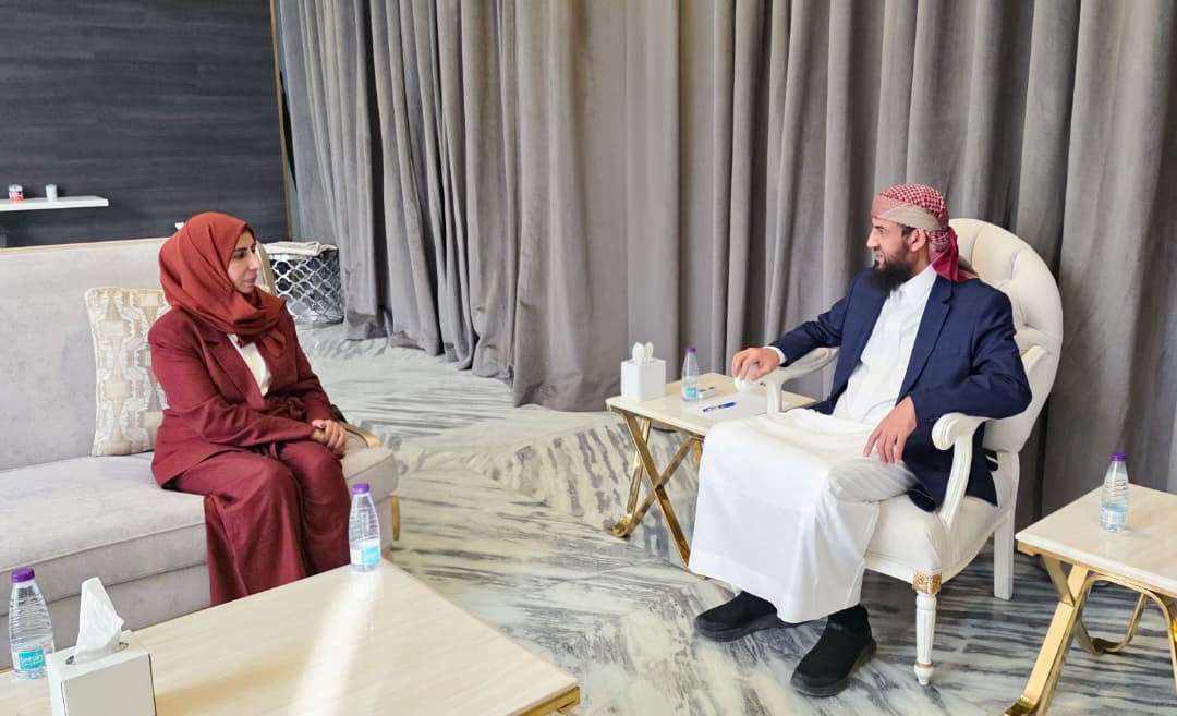 عضو مجلس القيادة "المحرّمي" يستقبل وزيرة الخارجية ويشدد على تعزيز الحضور الدبلوماسي لبلادنا - عضو مجلس القيادة "المحرّمي" يستقبل وزيرة الخارجية ويشدد على تعزيز الحضور الدبلوماسي لبلادنا -