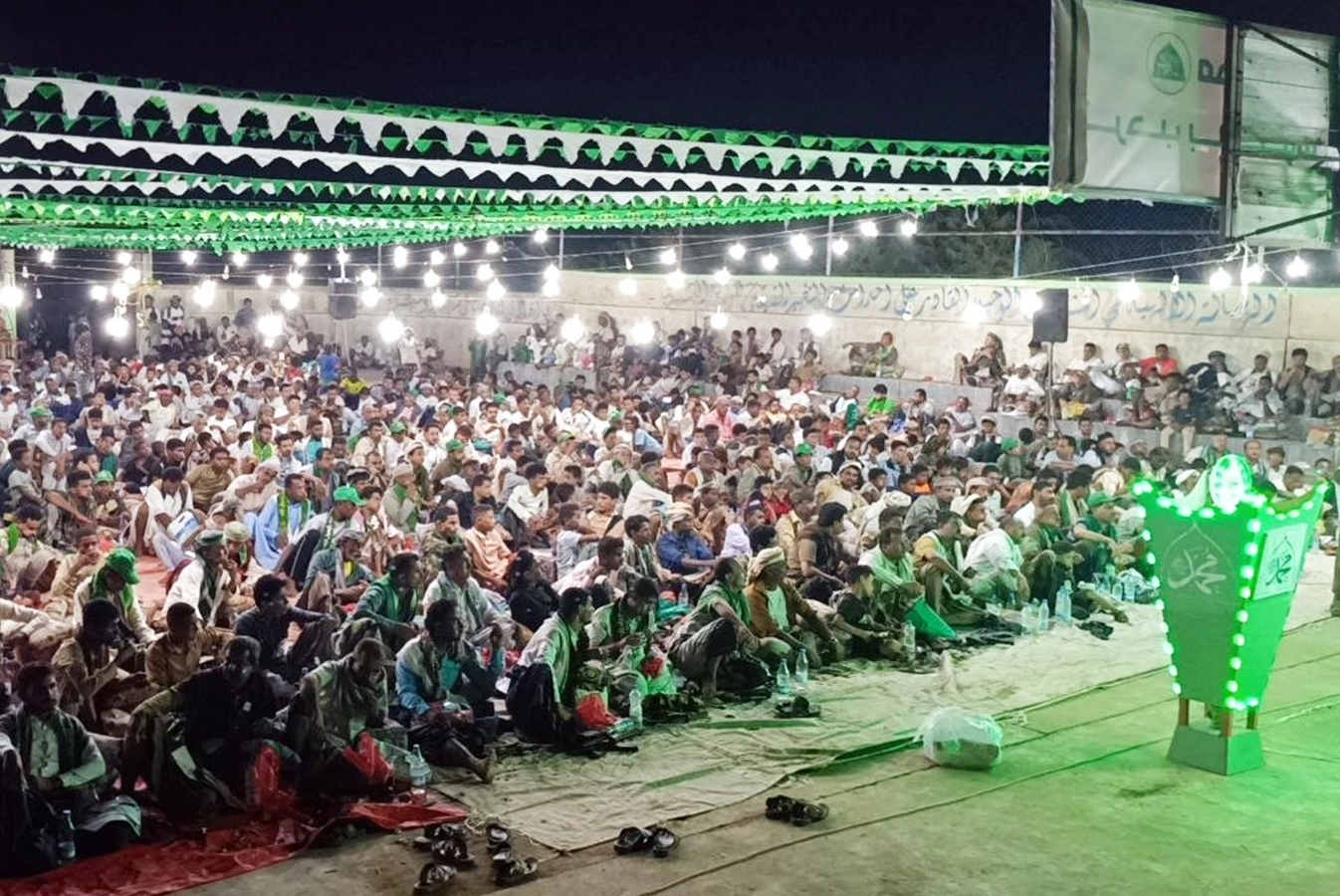 الحوثيون يوظفون احتفالاتهم بالمولد النبوي للتعبئة العسكرية الحوثيون يوظفون احتفالاتهم بالمولد النبوي للتعبئة العسكرية