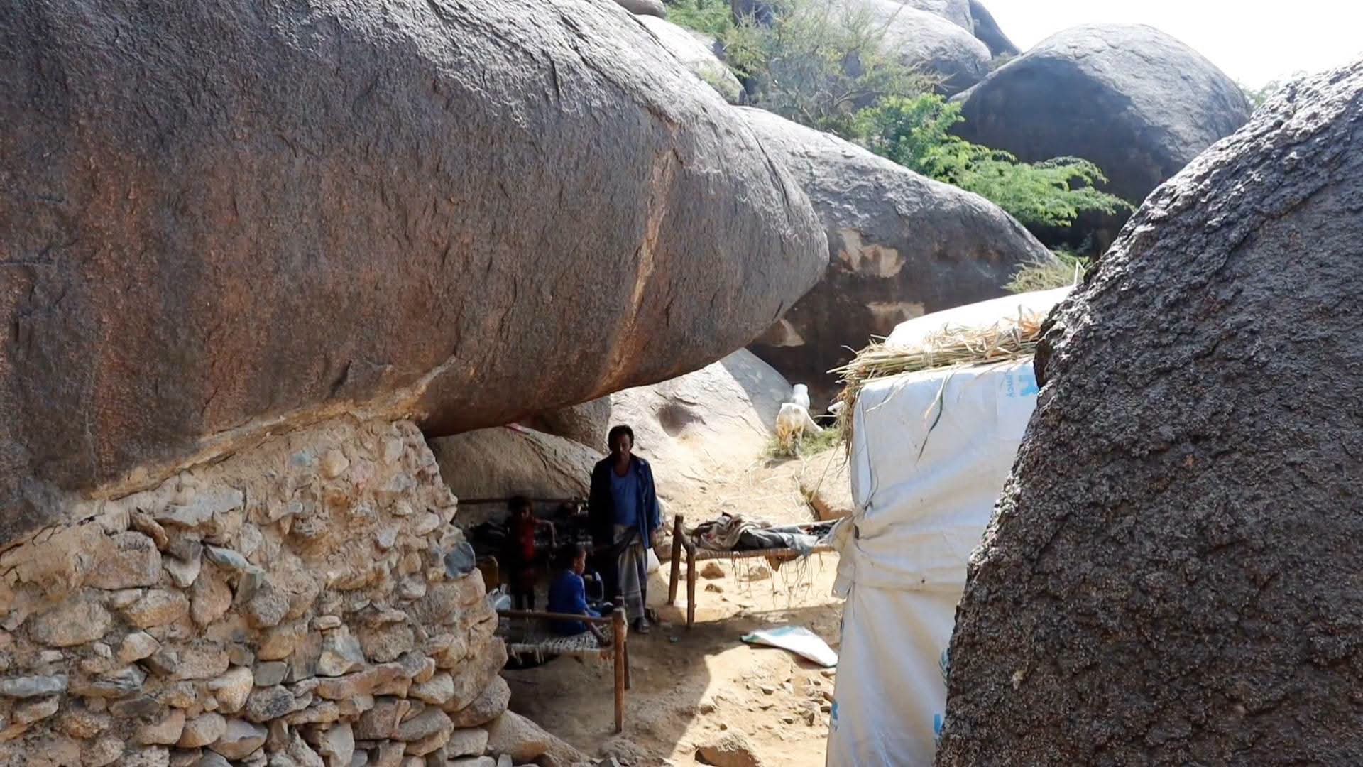 القصف الحوثي يجبر 104 أسر على النزوح من جبل دباس شمال حيس - القصف الحوثي يجبر 104 أسر على النزوح من جبل دباس شمال حيس -